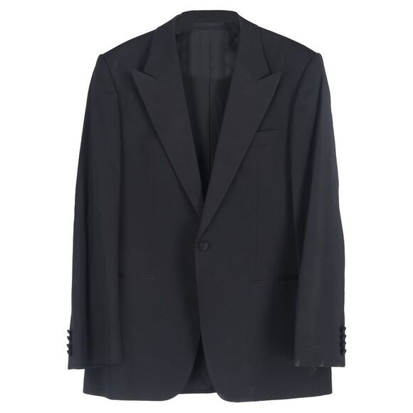 Boss by Hugo Boss Single-Breasted Blazer and Trousers Set in Black Wool